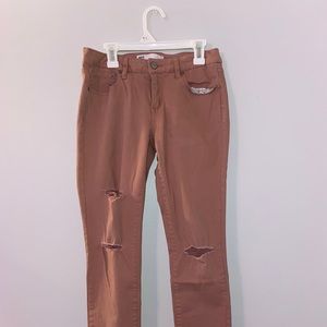 Girls’ ripped skinny jeans